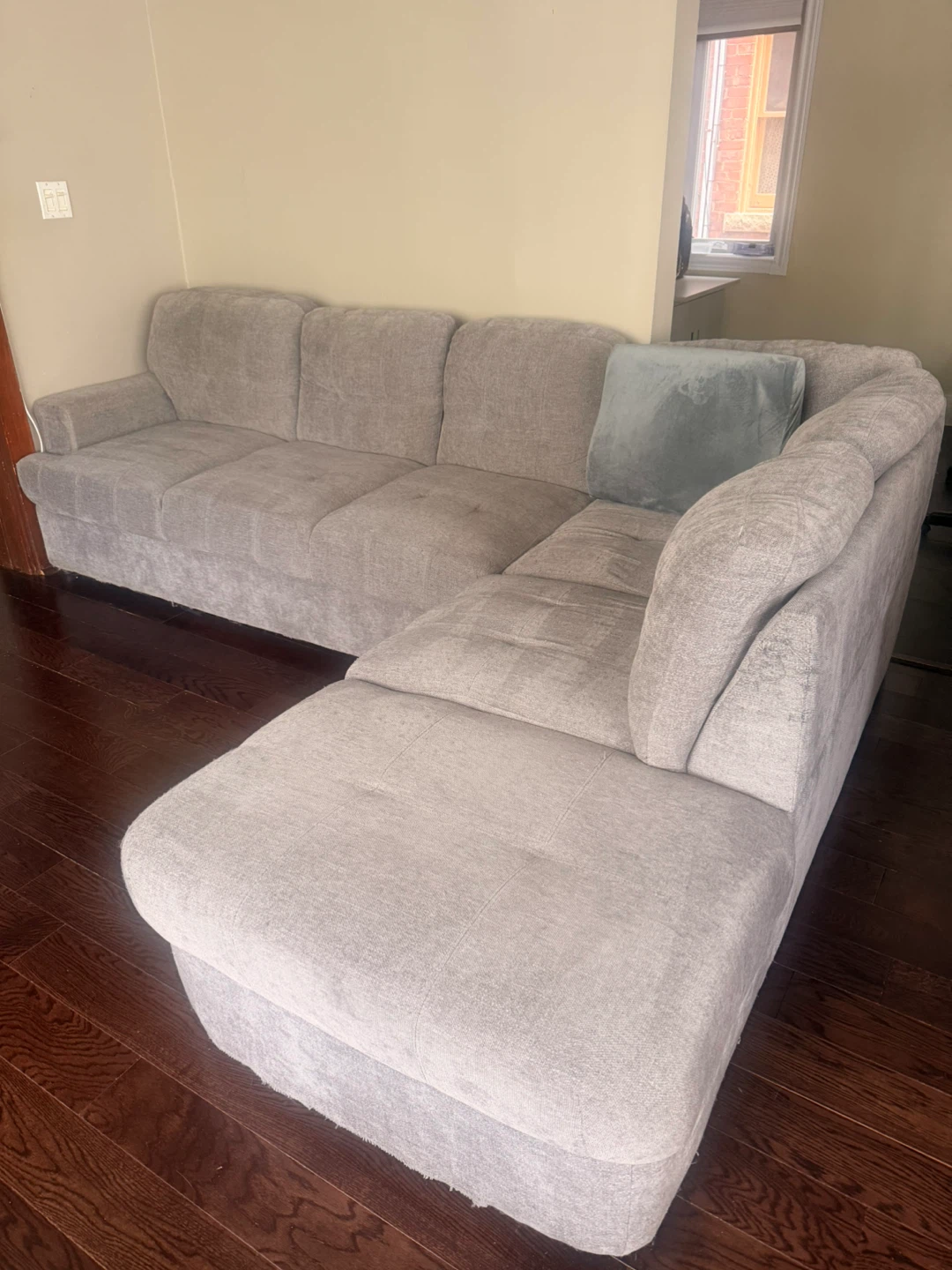 Grey Sectional Couch - 280 cm x 195 cm - photo 3