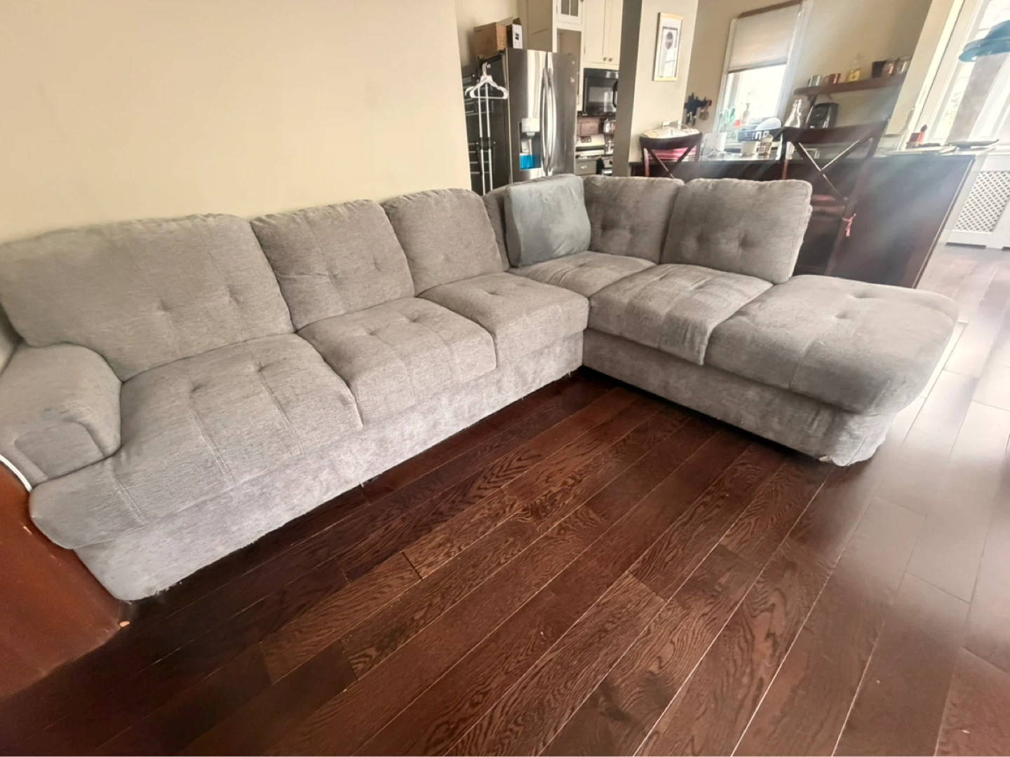 Grey Sectional Couch - 280 cm x 195 cm - photo 2