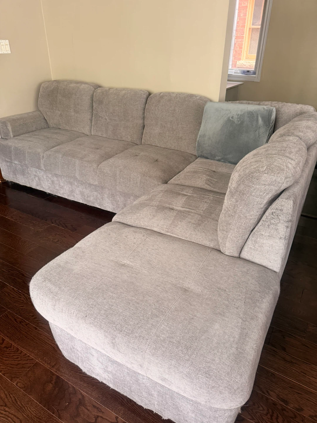 Grey Sectional Couch - 280 cm x 195 cm - photo 5