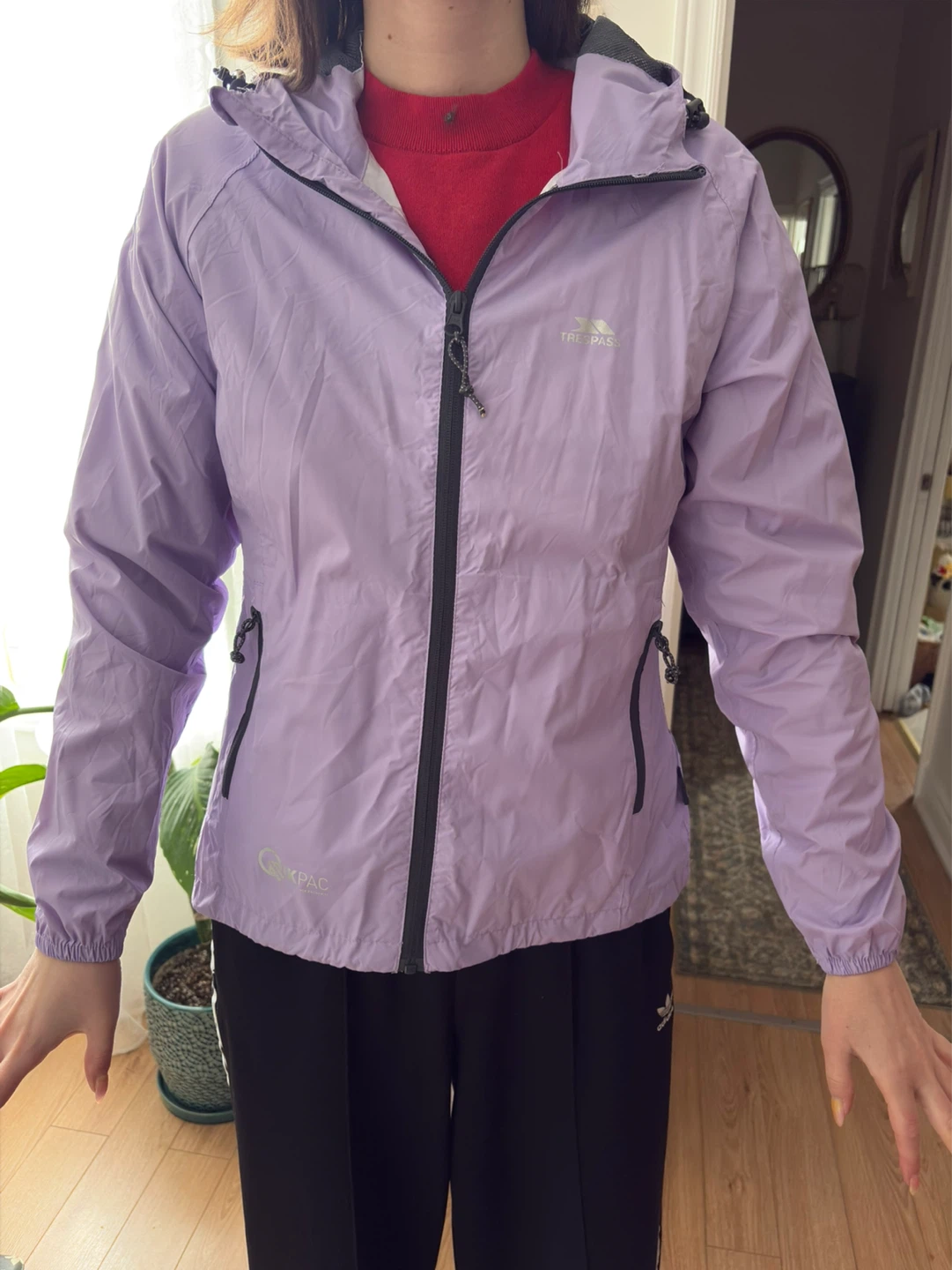 Trespass IK-PAC Women's Packaway Jacket - Lavender, Size S - photo 2