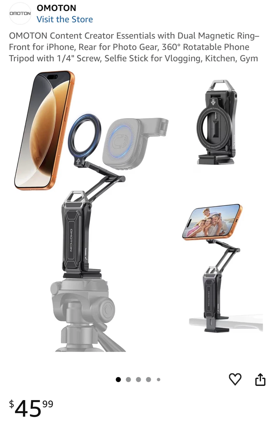 OMOTON TP02 Pro Magnetic Phone Tripod - photo 2