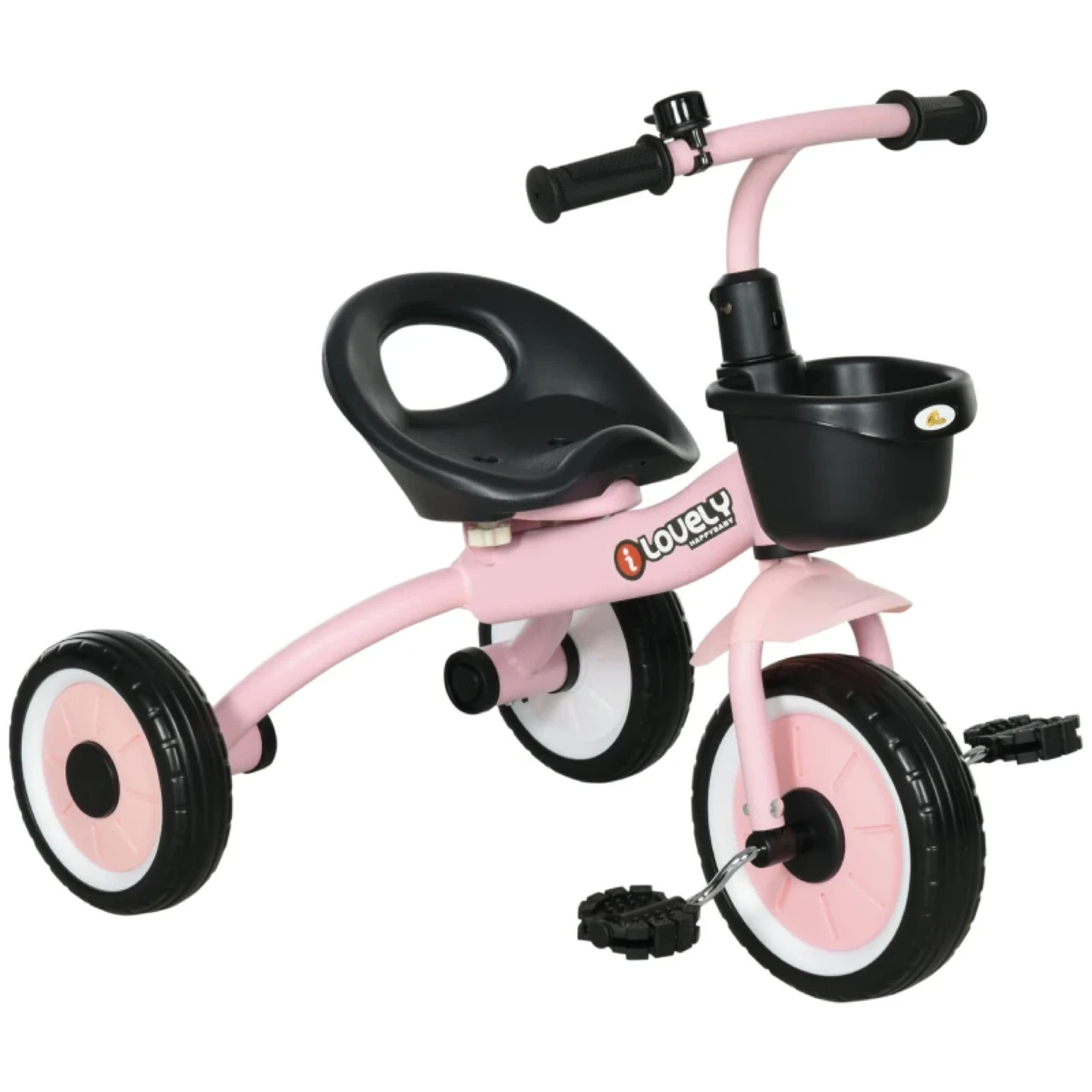 Kids Tricycle w/ Basket & Bell 💖 Adjustable Seat Toddler - photo 2