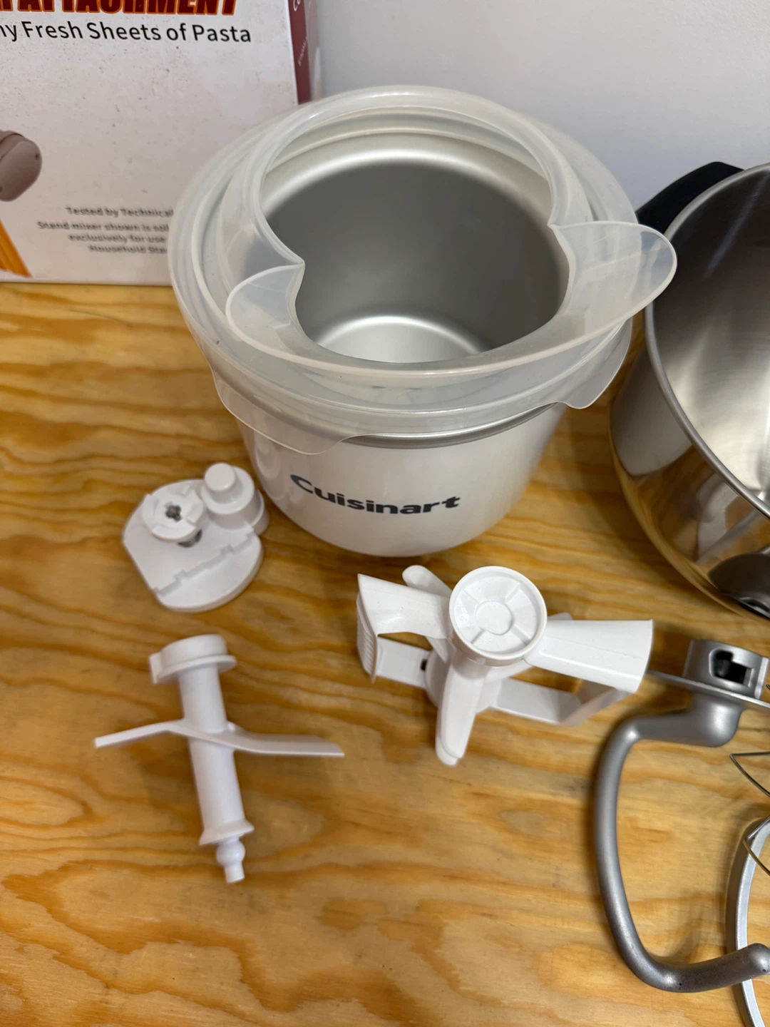 Cuisinart Stand Mixer with Pasta Attachment and Ice Cream Maker - photo 4