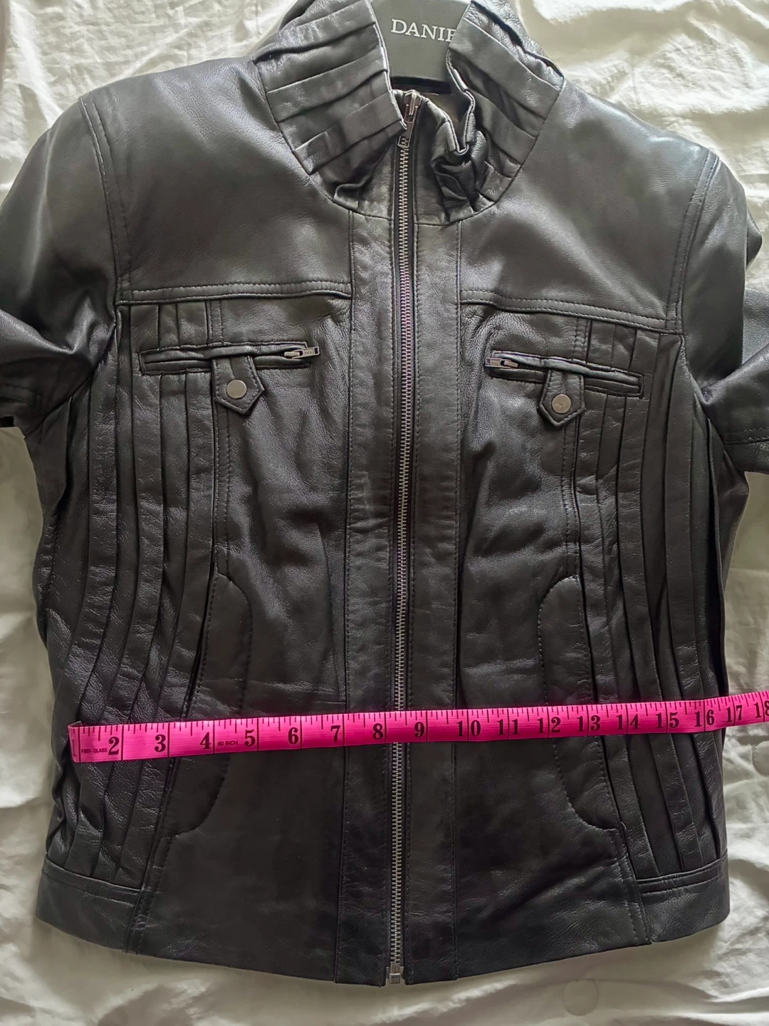 DANIER Black Leather Jacket - photo 5