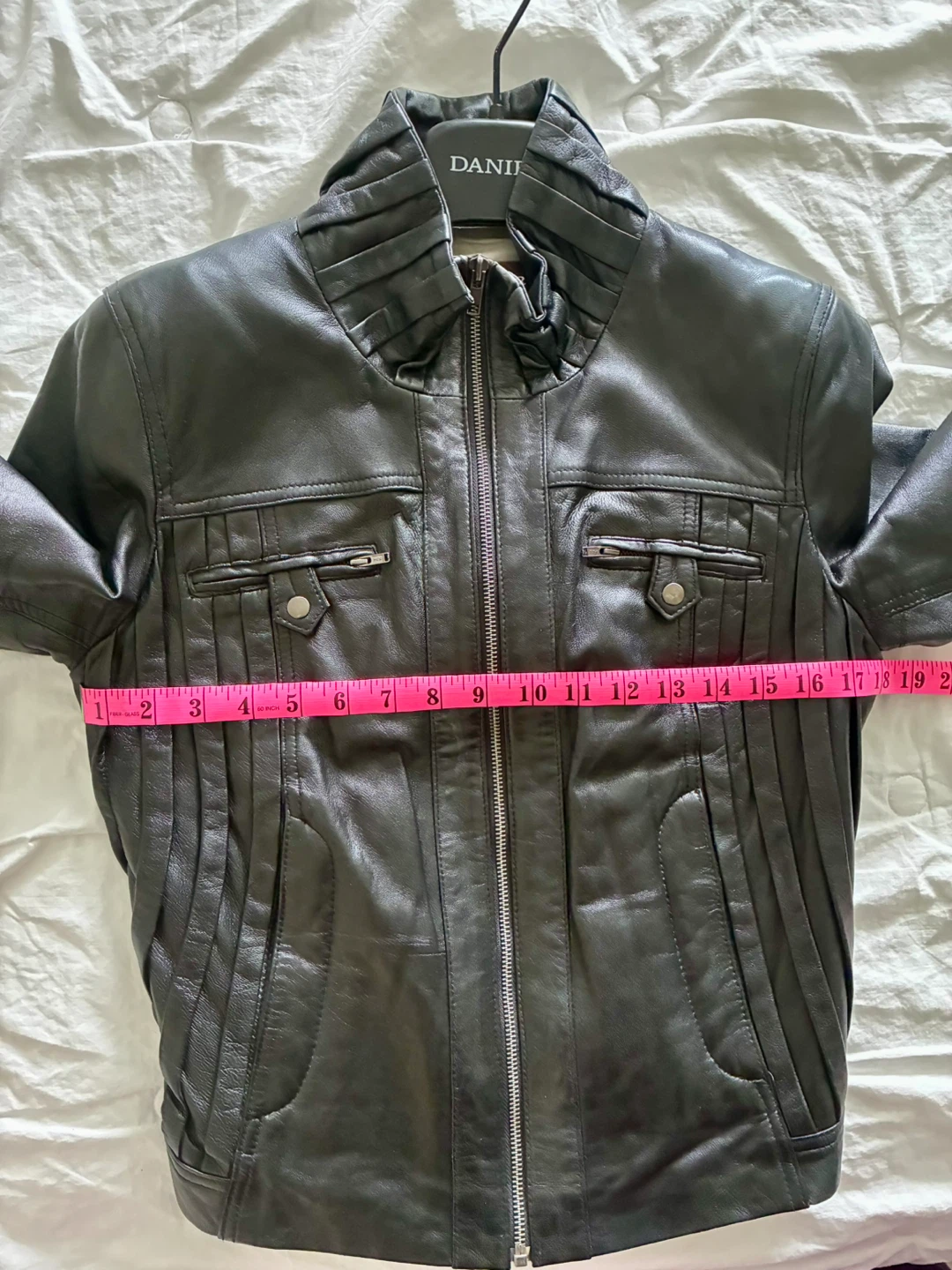 DANIER Black Leather Jacket - photo 4