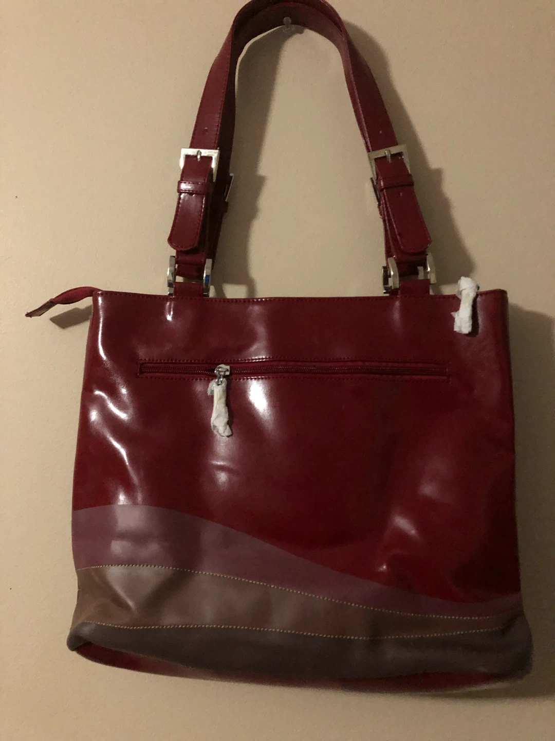 Red Totes Bag with Yoga Design - photo 2