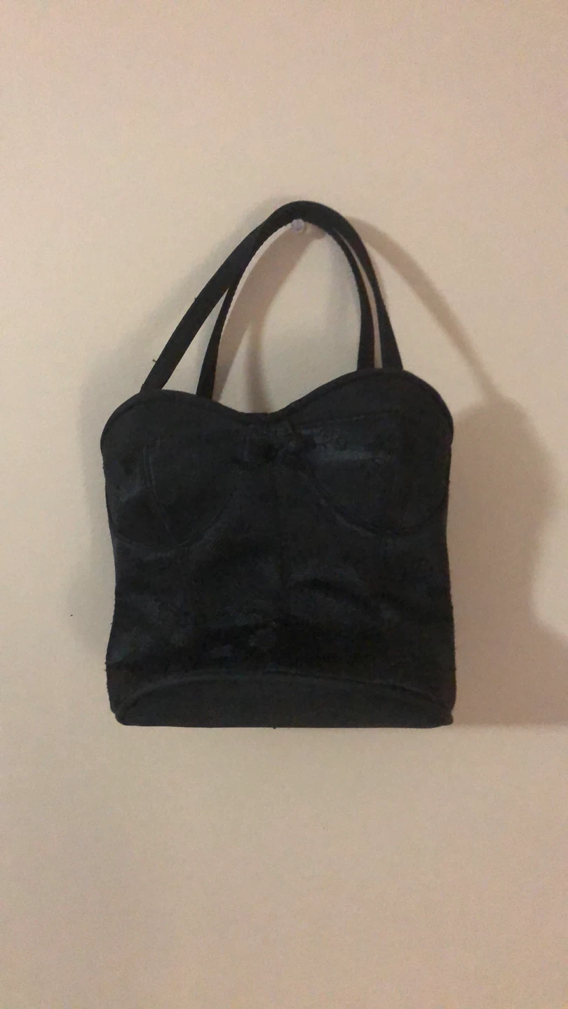 Black Corset Style Tote Bag - photo 2