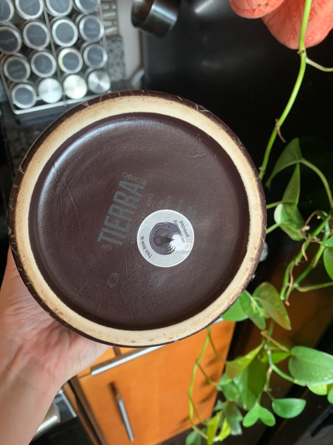Tierra Ceramic Canister with Bamboo Lid - photo 4