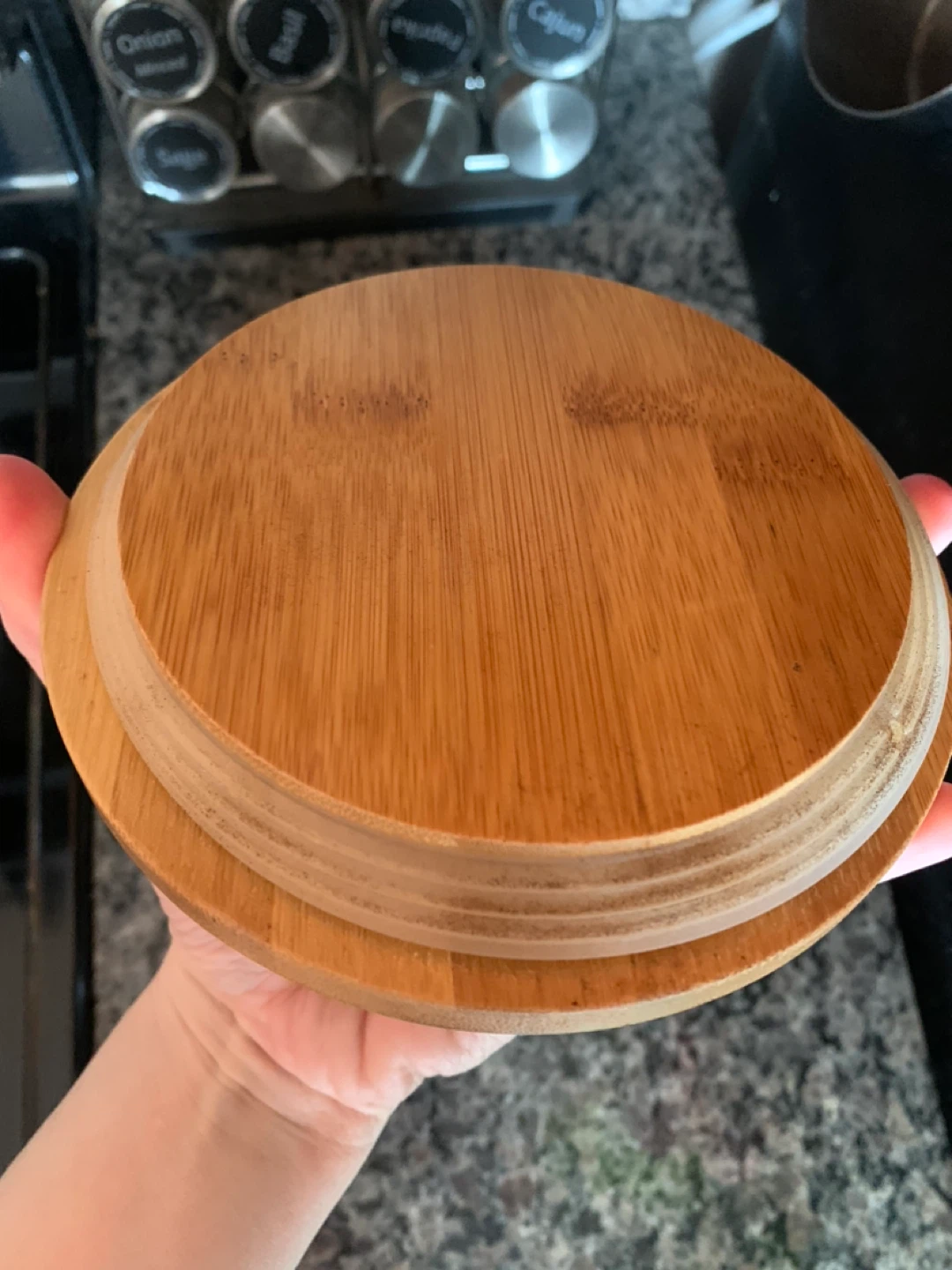 Tierra Ceramic Canister with Bamboo Lid - photo 3