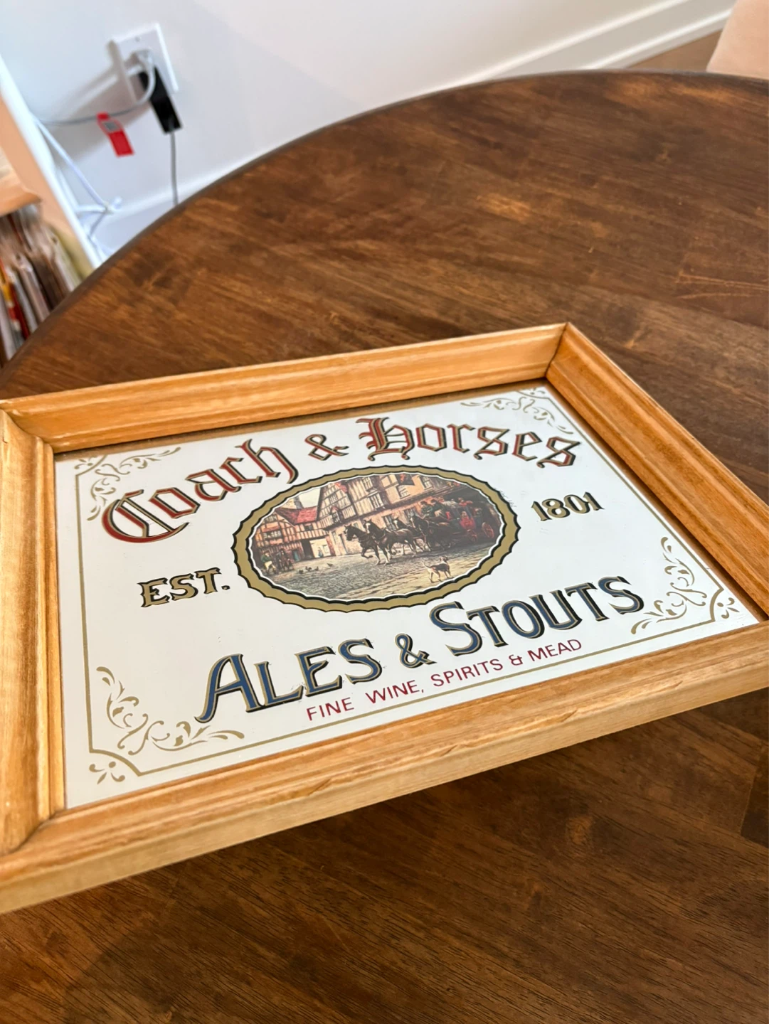 Coach & Horses Ales & Stouts Mirror Sign - photo 2