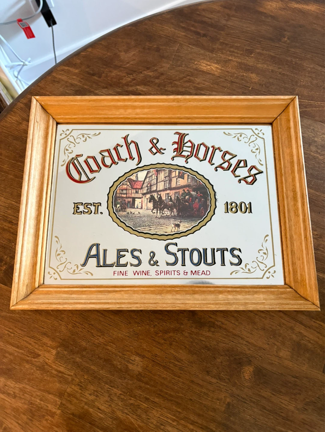 Coach & Horses Ales & Stouts Mirror Sign