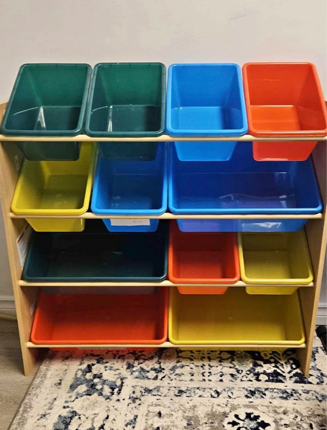Multi-Coloured Toy Storage Organizer Unit