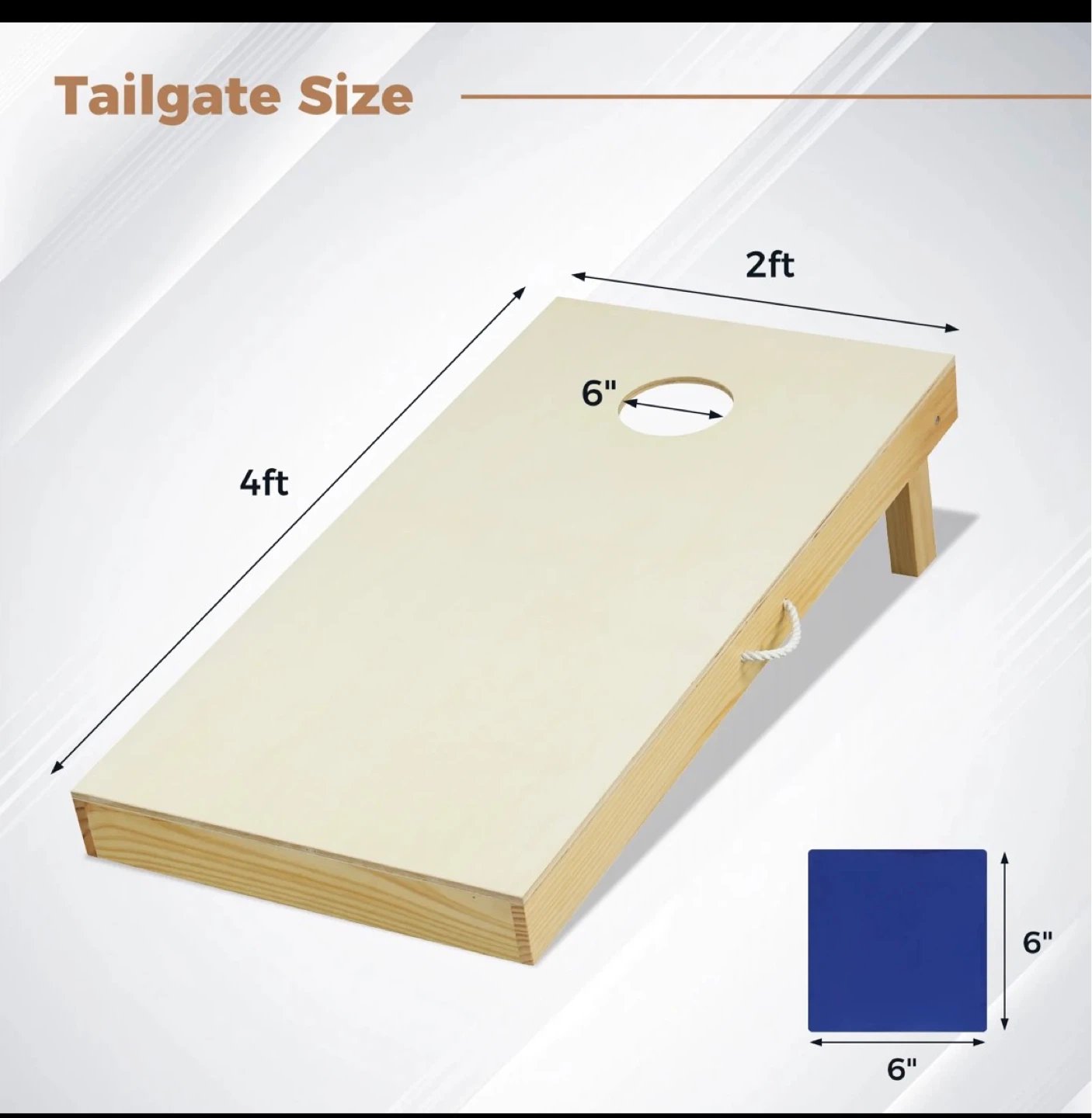 Cornhole Board Set Tailgate Size - photo 2