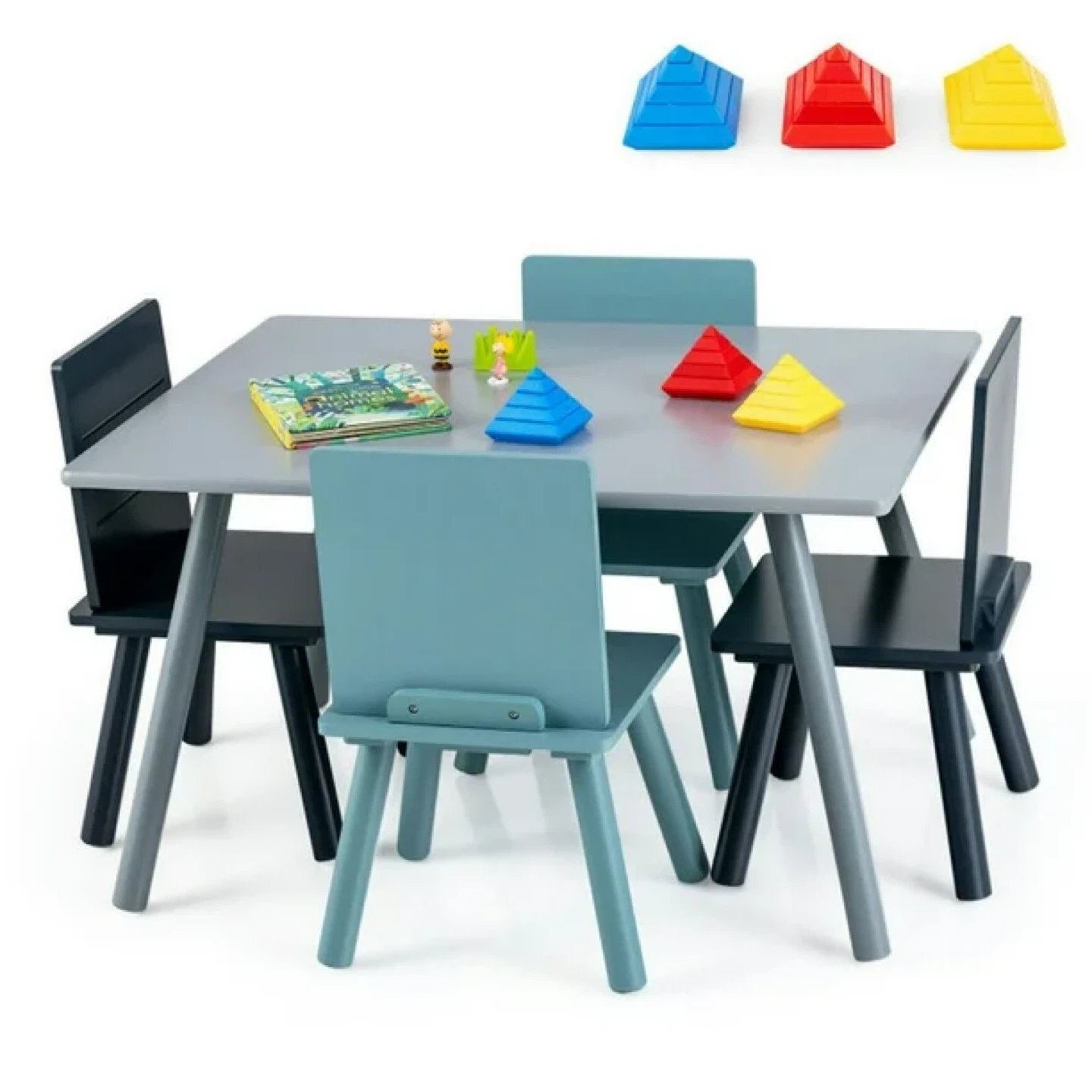 Kids Table and 4 Chairs Set - photo 3