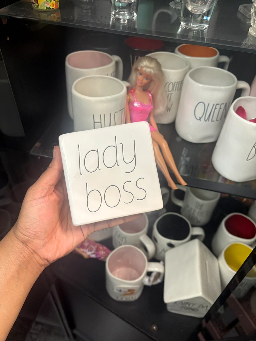 Rae Dunn "Lady Boss" Square Dish