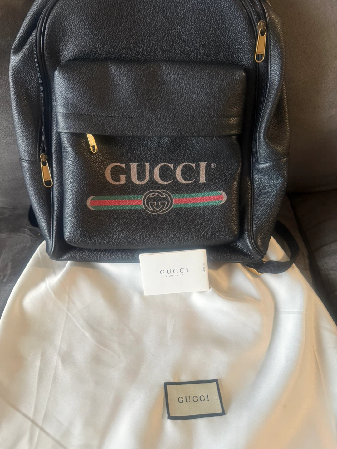 Gucci Black Leather Backpack - photo 2