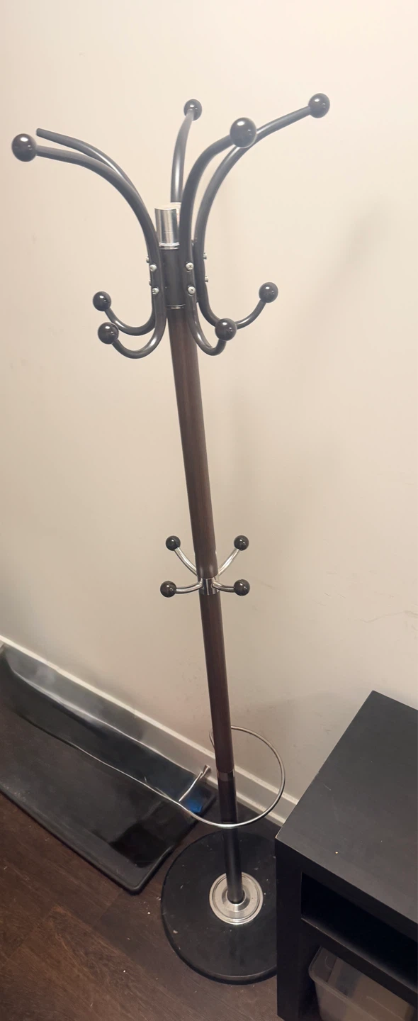 Coat Rack Stand - Wood & Metal - photo 4