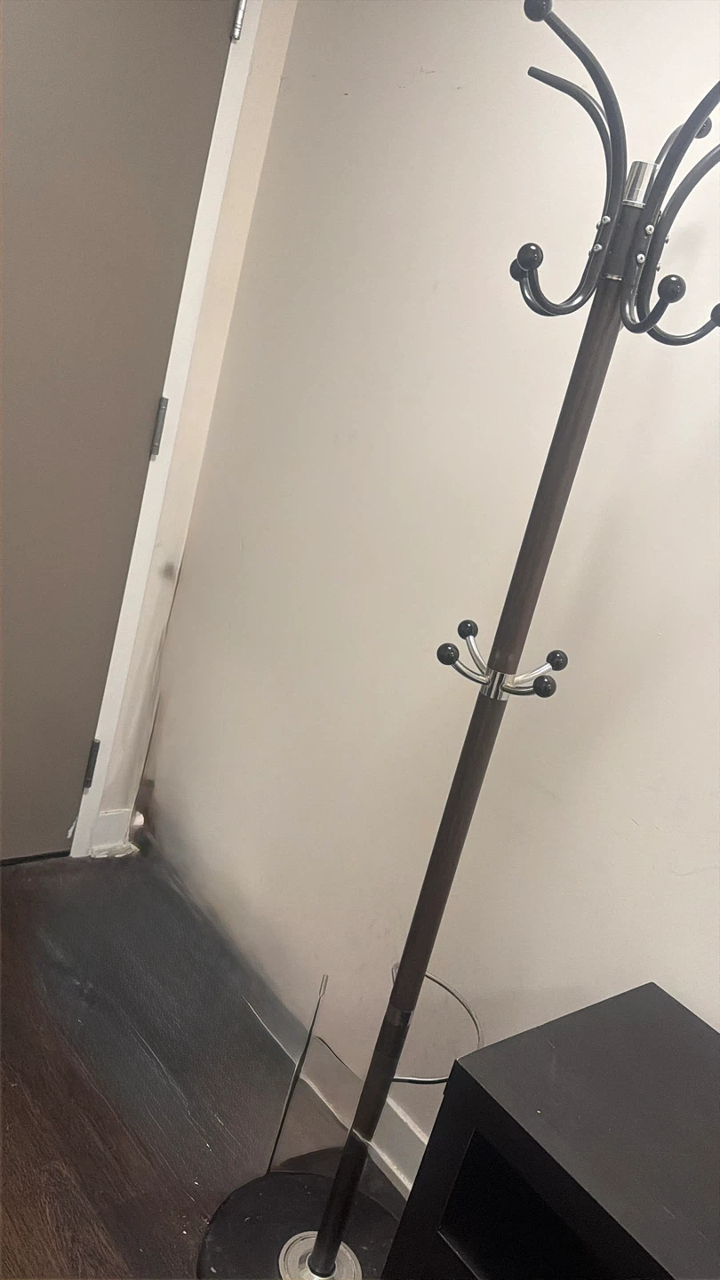 Coat Rack Stand - Wood & Metal - photo 3