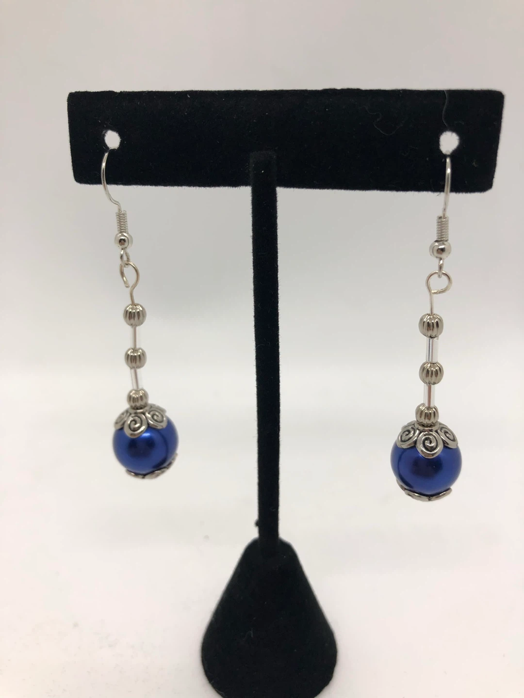 Pink Beaded Dangle Earrings - photo 2