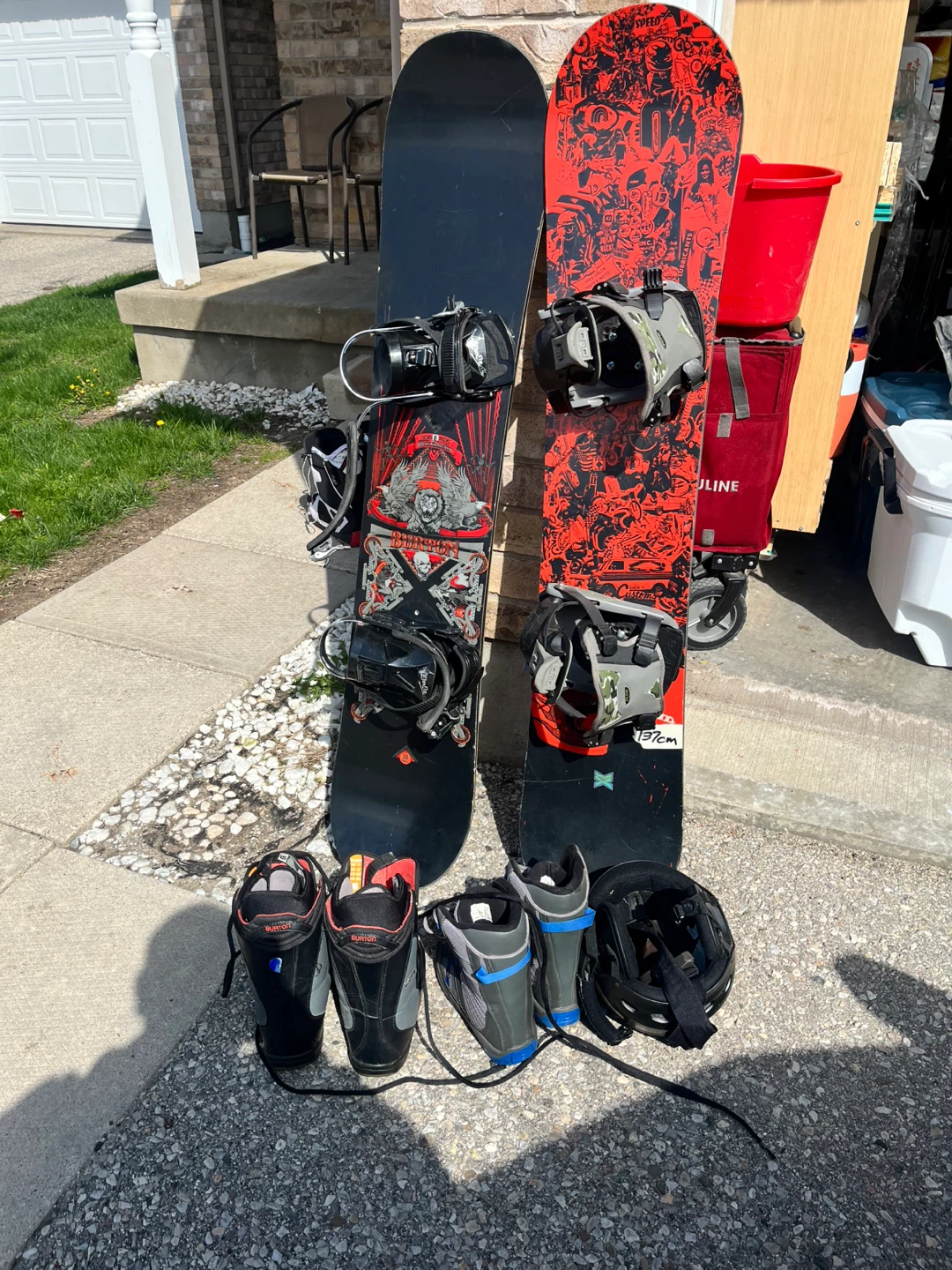 Kids Burton Snowboard with Bindings and Boots