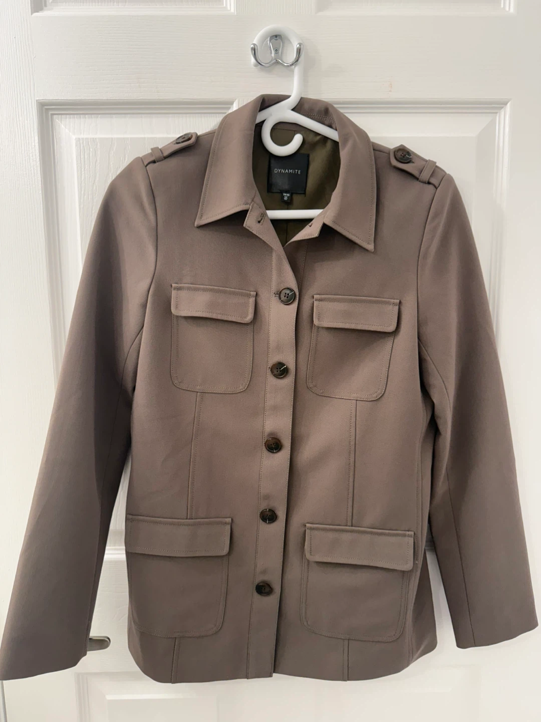 Dynamite Utility Jacket - Taupe
