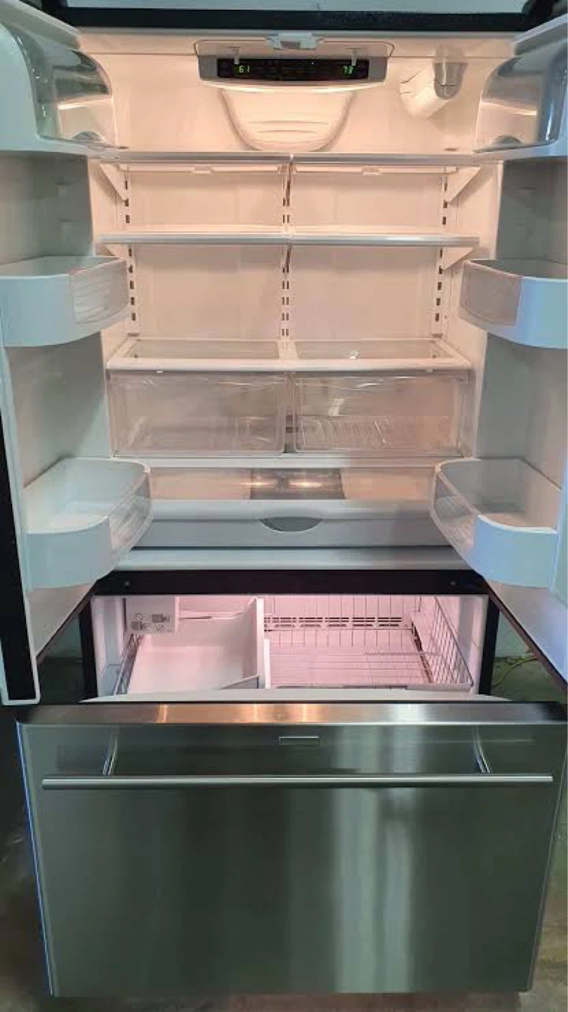 USED Jenn-Air Stainless Steel French Door Refrigerator - photo 2