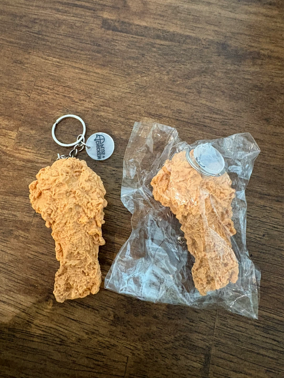 Fried Chicken Leg Keychain 2-Pack