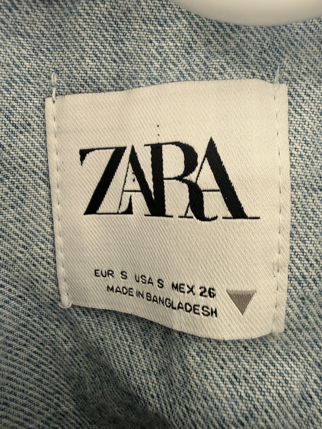 Zara Cropped Denim Jacket - Size S - photo 2