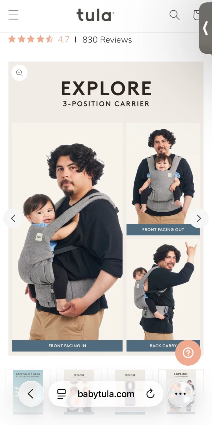 Tula Mesh Explore Baby Carrier - photo 4