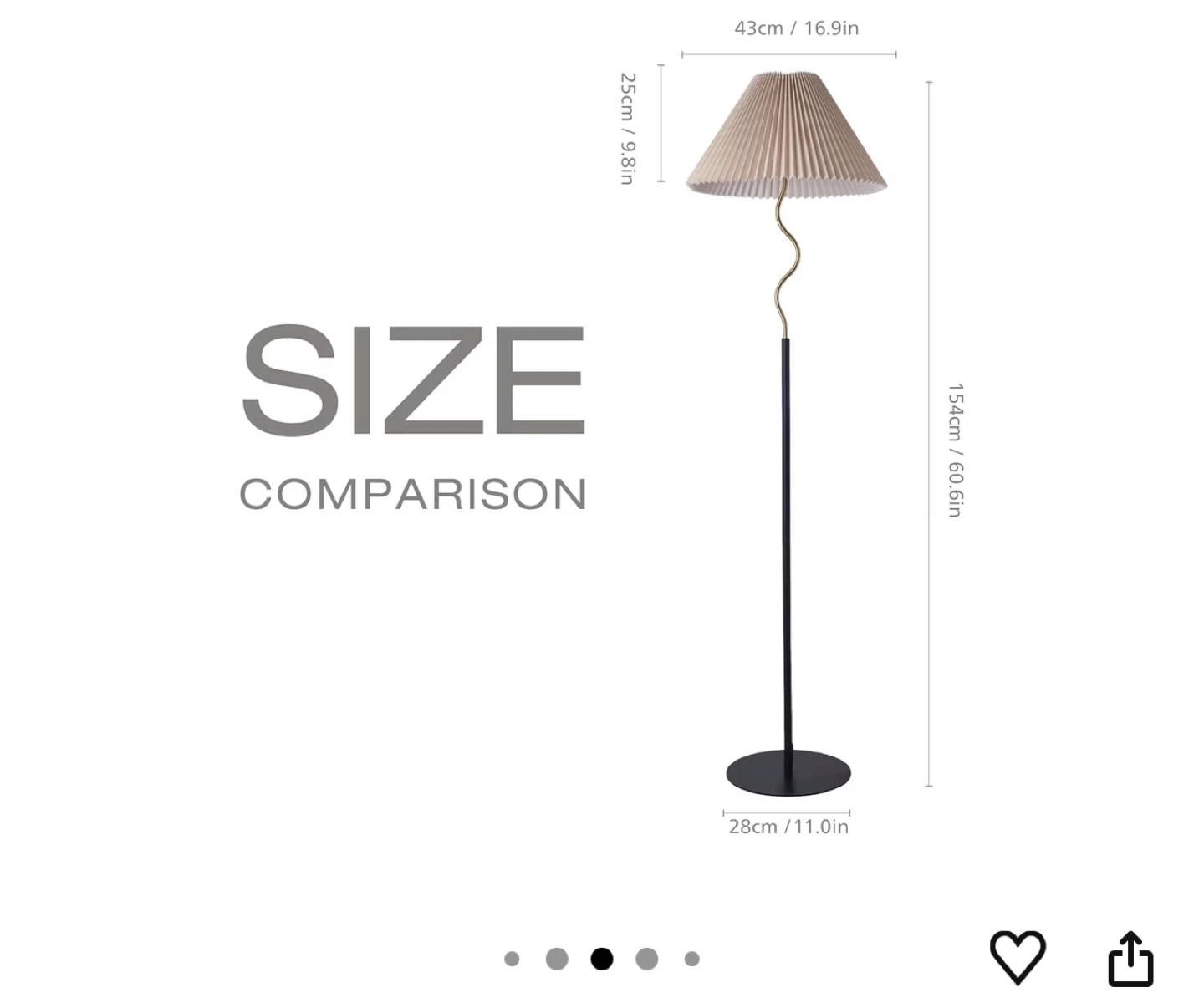 KUNJOULAM Floor Lamp brand new
