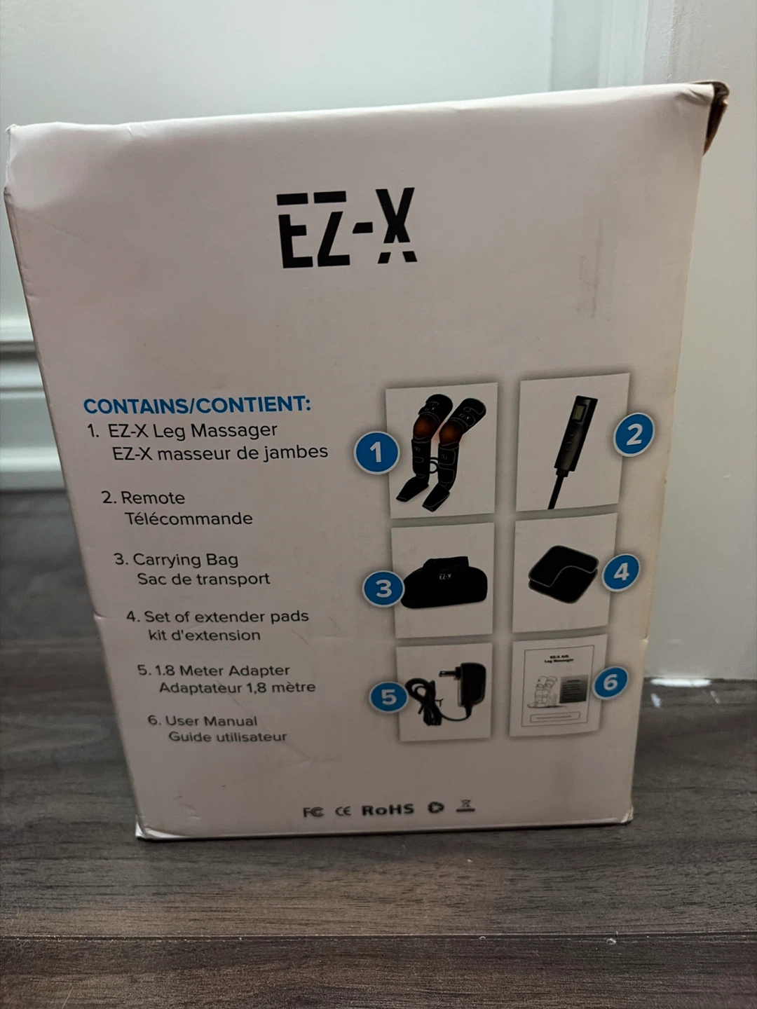 EZ-X Premium Leg Massager with Knee Heat - photo 2