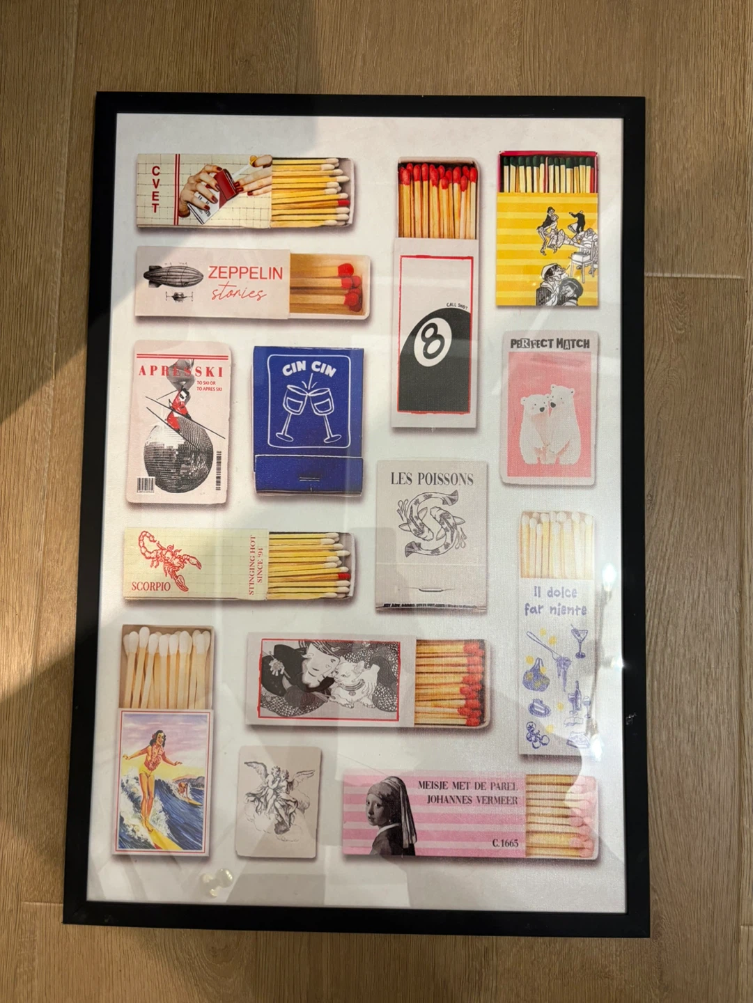 Assorted Vintage Matchbox Collection Wall Art CANVAS PRINT