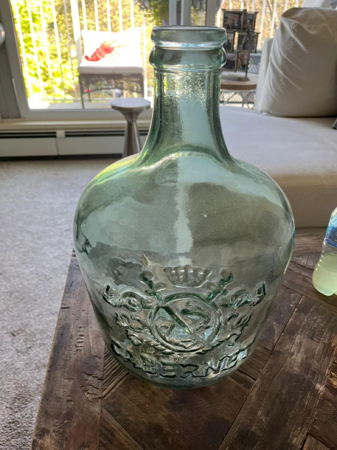 Large Vintage Glass Bottle