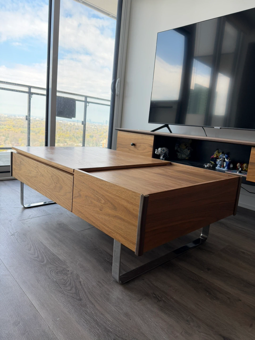 Walnut Lift-Top Coffee Table