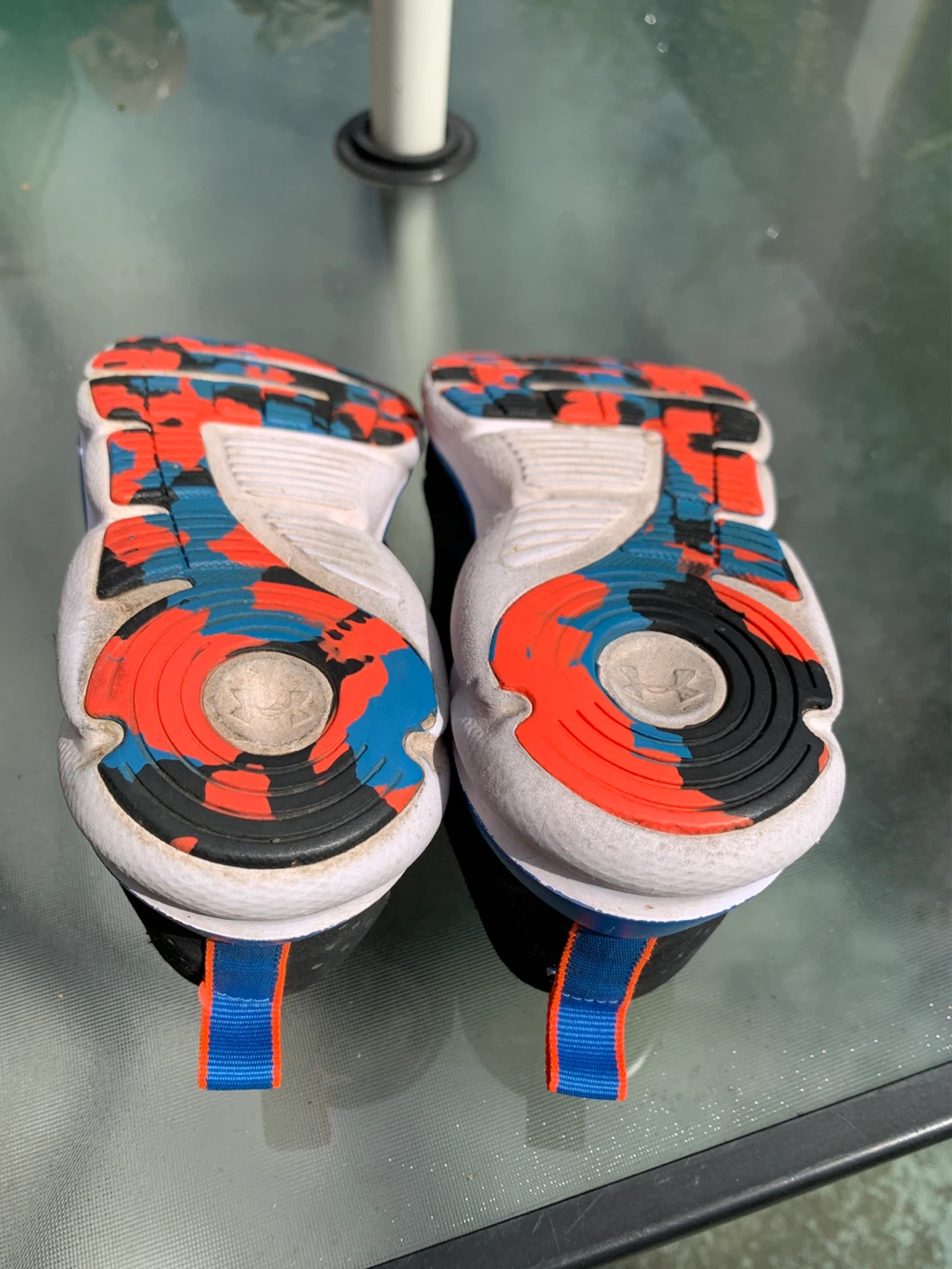 Under Armour Kids Shoes Size 2Y Black/Blue Velcro - photo 3