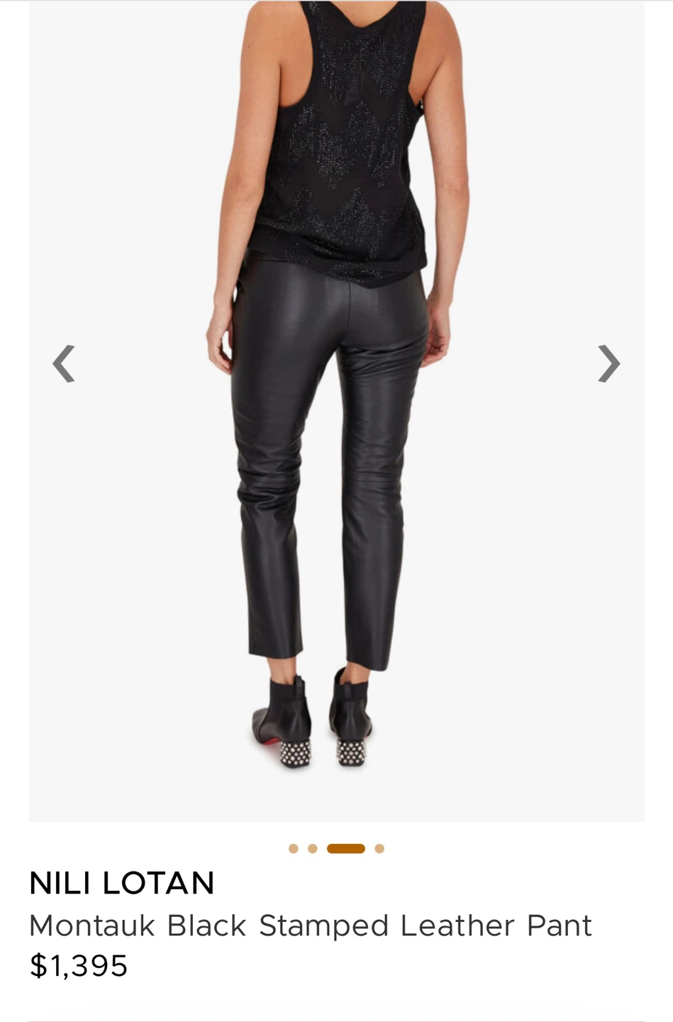 Nili Lotan Montauk leather pants Size 6 - photo 3