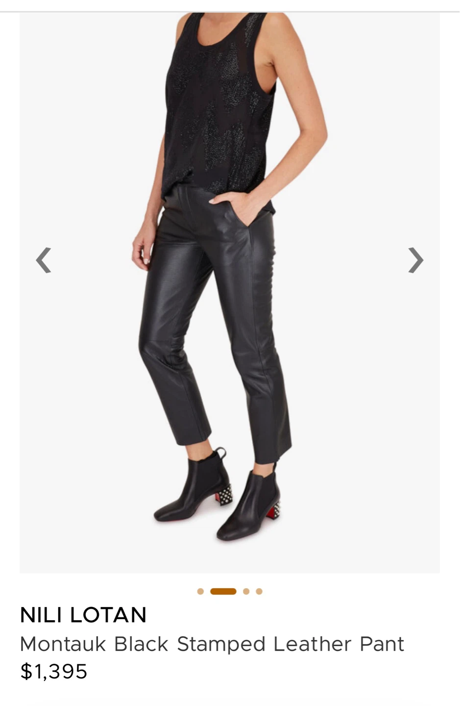Nili Lotan Montauk leather pants Size 6 - photo 4