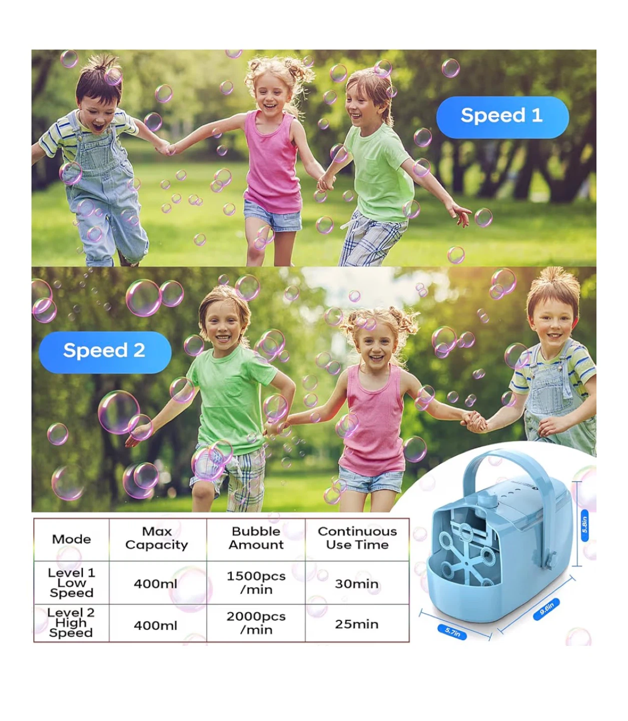 Automatic Bubble Machine for Kids - photo 4
