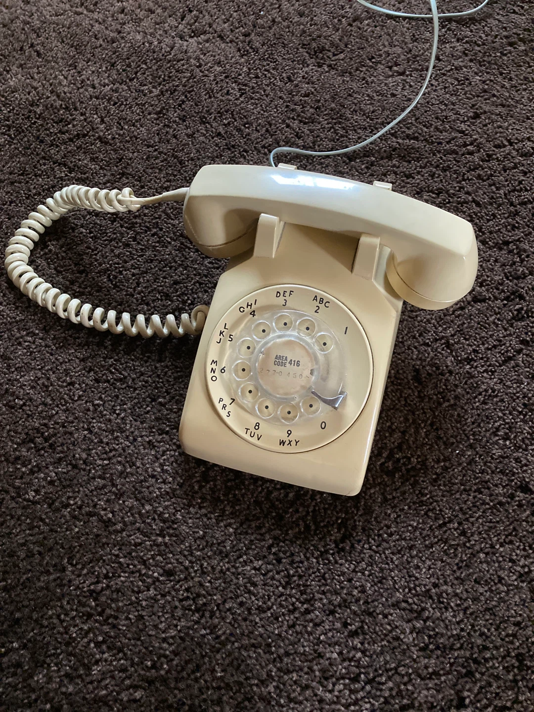 Cream Rotary Dial Northern Telecom Bell Canada Telephone