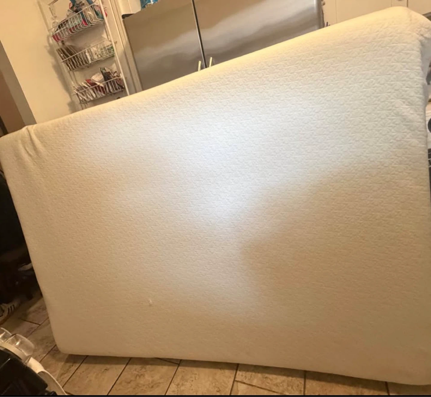 Full sized memory foam mattress.