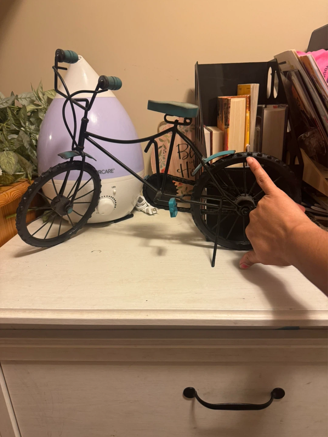 Black metal decorative bicycle