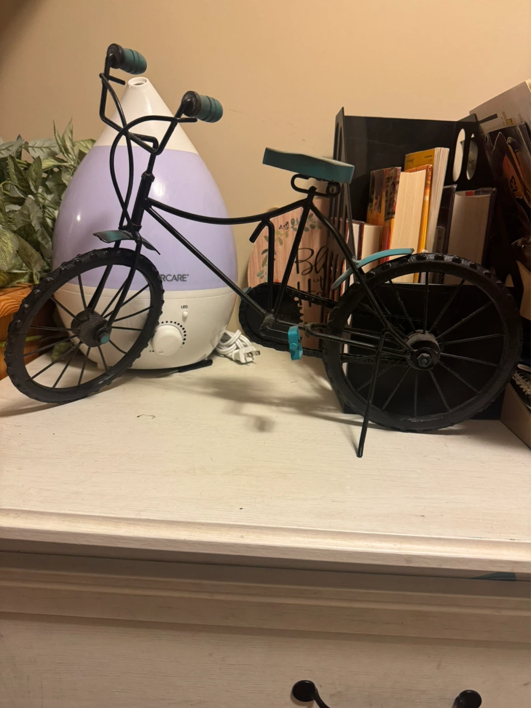 Black metal decorative bicycle - photo 2