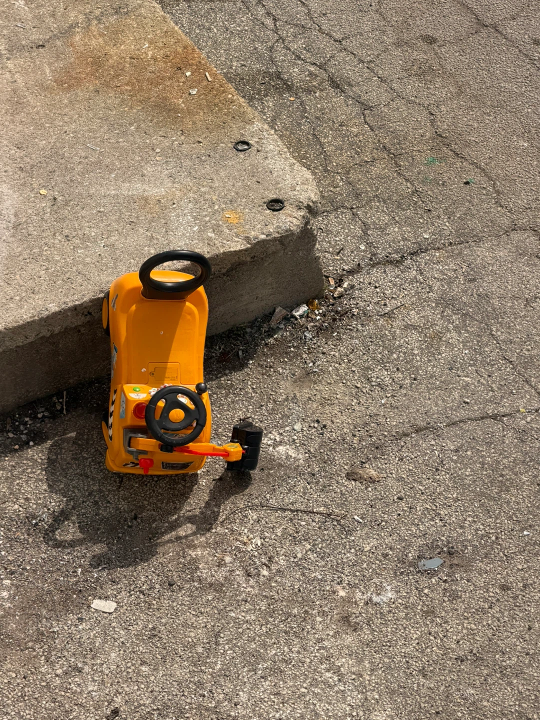 Orange Ride-On Toy Car