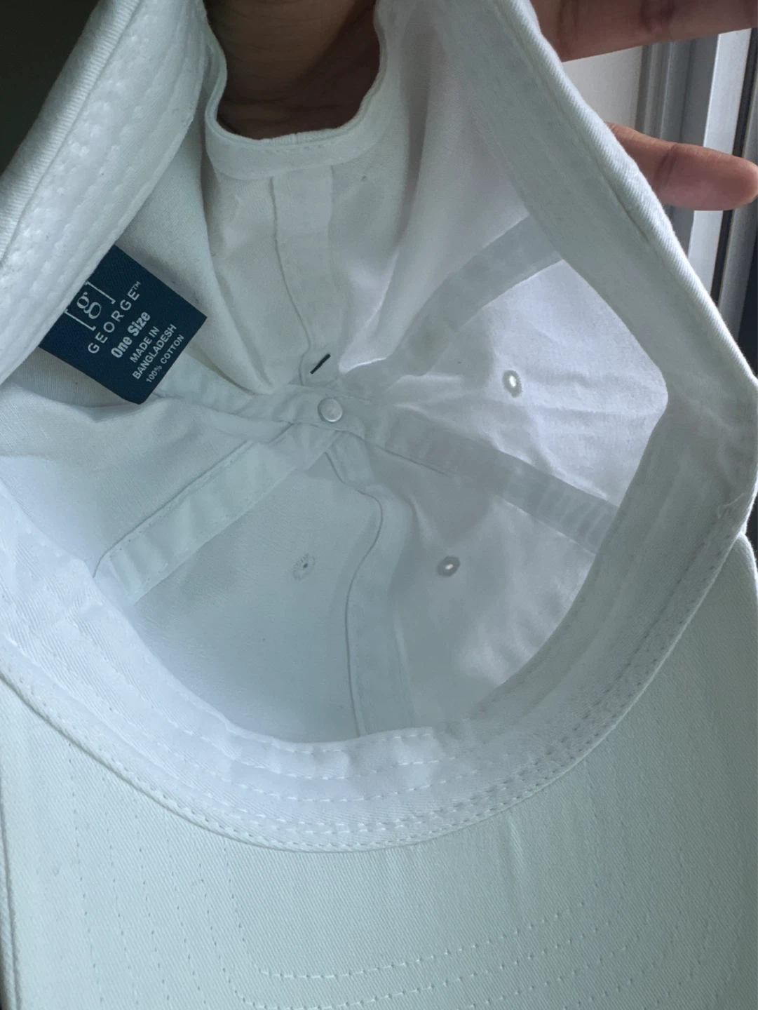 White Cotton Baseball Cap - photo 2