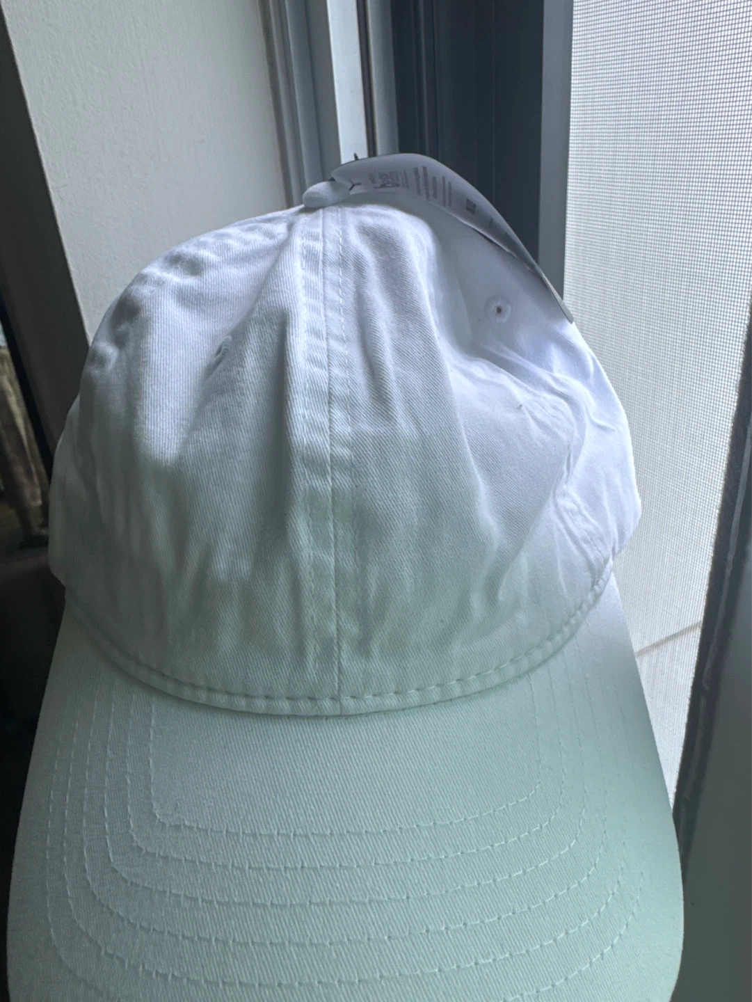 White Cotton Baseball Cap