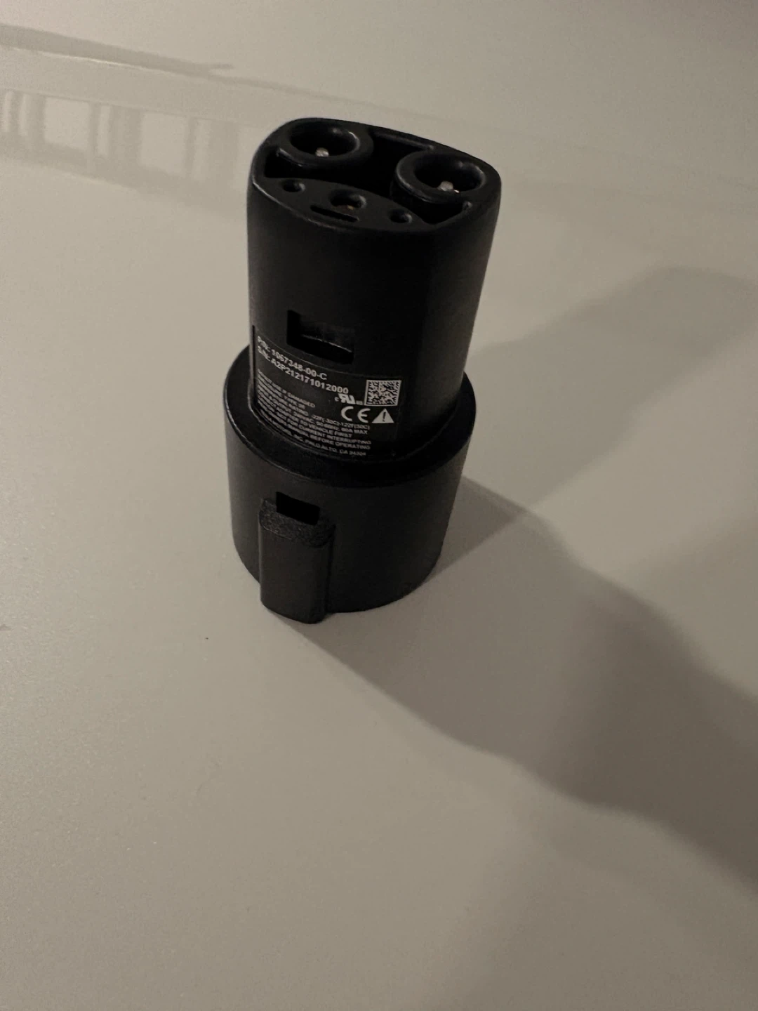 Black EV Charging Adapter for Teslas