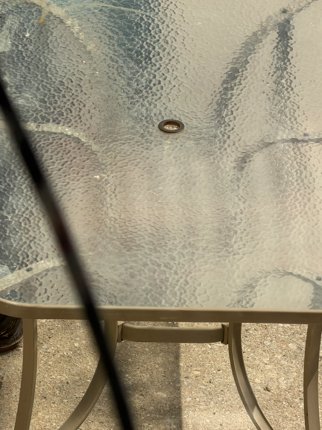 Glass Top Patio Table