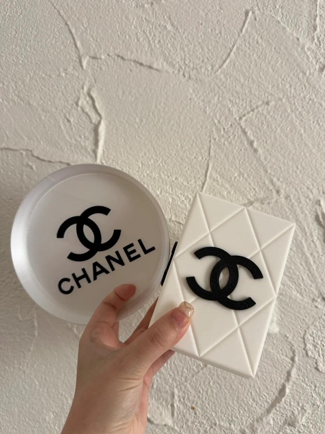 Made by order 3d print inspired Cosmetic Case and Circular Dish