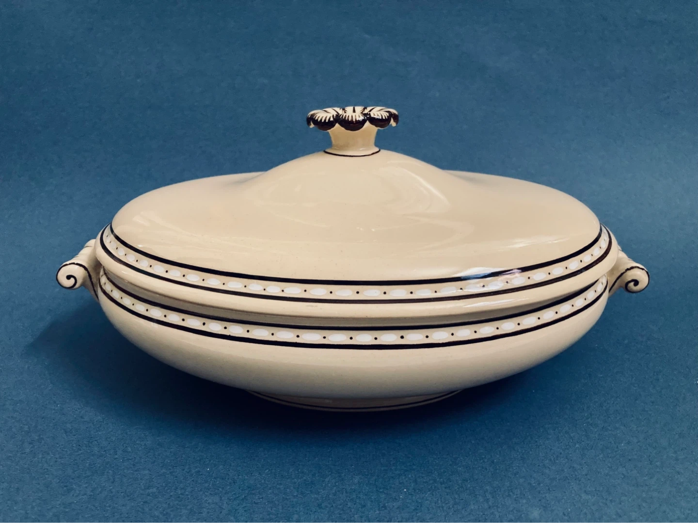 Antique Hand-Painted Wedgwood Tureen 1920s