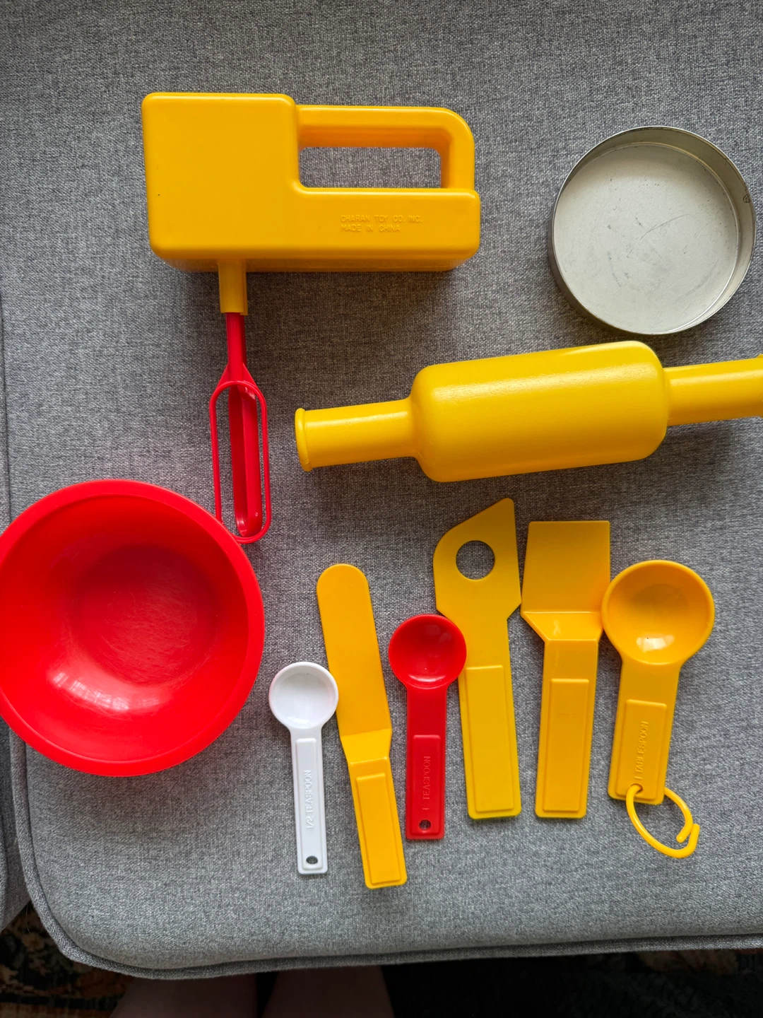 Vintage Charan Toys Child's Play Kitchen Mixer and Baking Set